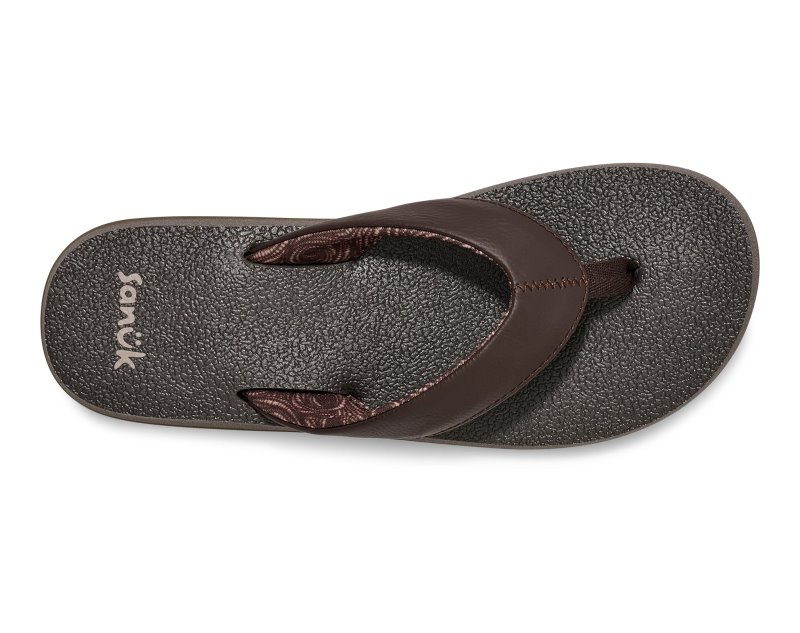 Sanuk Yoga Mat II Women Flip Flops Brown,Sanuk Philippines | MJ63-0053O5