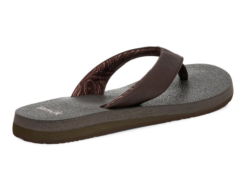 Sanuk Yoga Mat II Women Flip Flops Brown,Sanuk Philippines | MJ63-0053O5