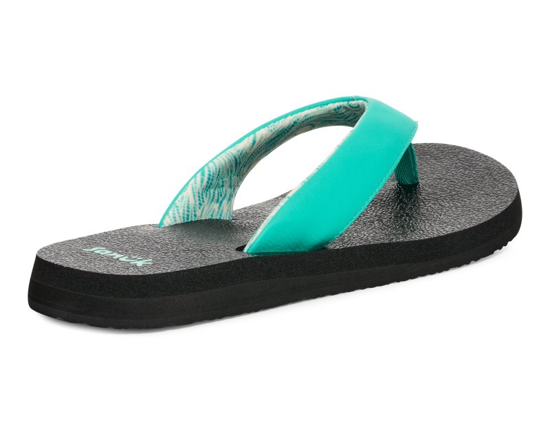 Sanuk Yoga Mat II Women Flip Flops Dark Turquoise,Sanuk Philippines | JA44-8714W9