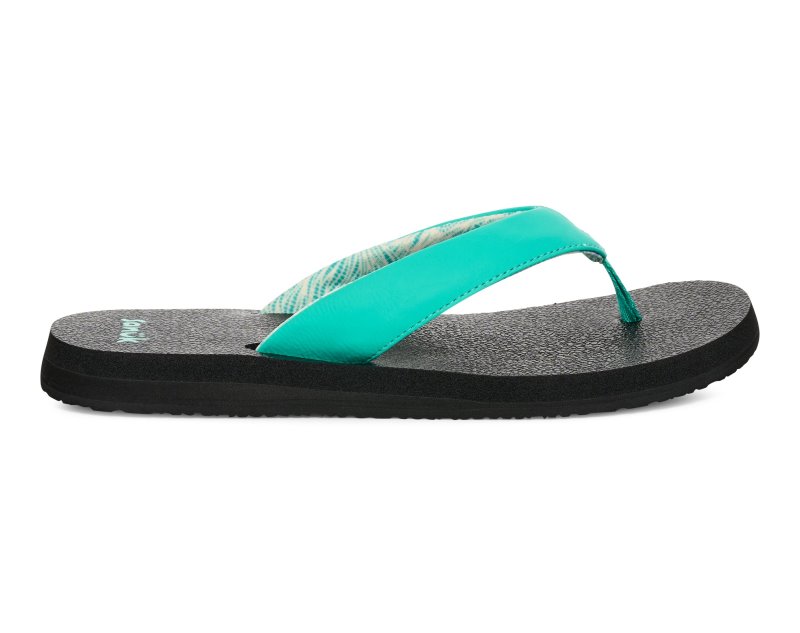 Sanuk Yoga Mat II Women Flip Flops Dark Turquoise,Sanuk Philippines | JA44-8714W9