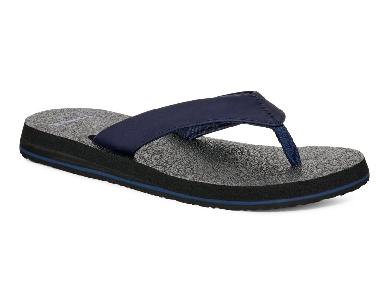 Sanuk Yoga Mat II Women Flip Flops Navy Stripe,Sanuk Philippines | VG86-4956B8