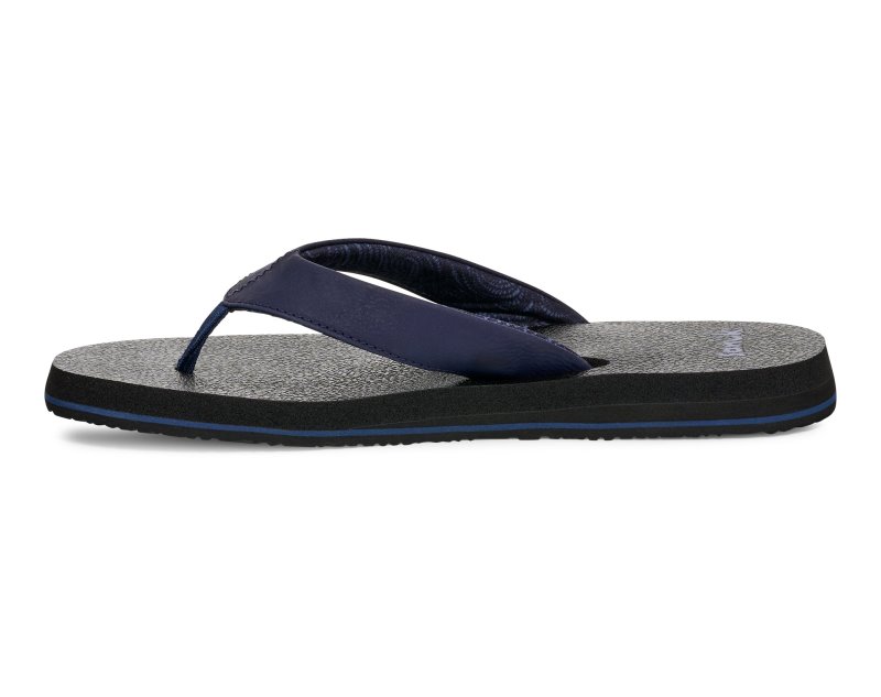 Sanuk Yoga Mat II Women Flip Flops Navy Stripe,Sanuk Philippines | VG86-4956B8