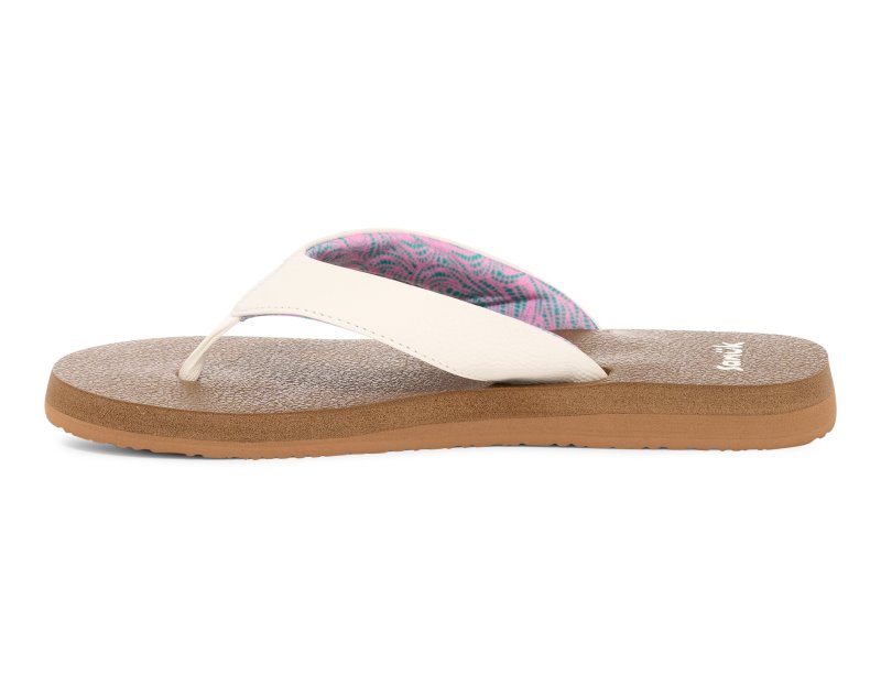 Sanuk Yoga Mat II Women Flip Flops White,Sanuk Philippines | UF33-8483B2