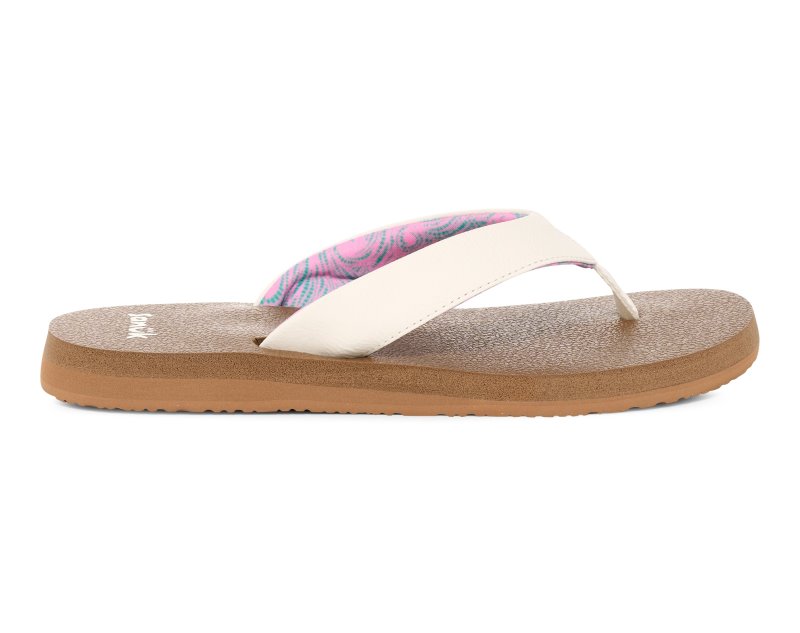 Sanuk Yoga Mat II Women Flip Flops White,Sanuk Philippines | UF33-8483B2