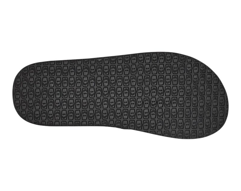 Sanuk Yoga Mat Kids' Flip Flops Black / Blue,Sanuk Philippines | LJ22-5022P2