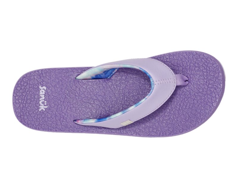 Sanuk Yoga Mat Kids' Flip Flops Purple,Sanuk Philippines | VX82-1572Z8