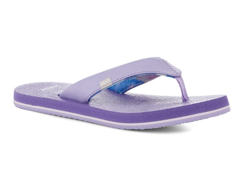 Sanuk Yoga Mat Kids' Flip Flops Purple,Sanuk Philippines | VX82-1572Z8