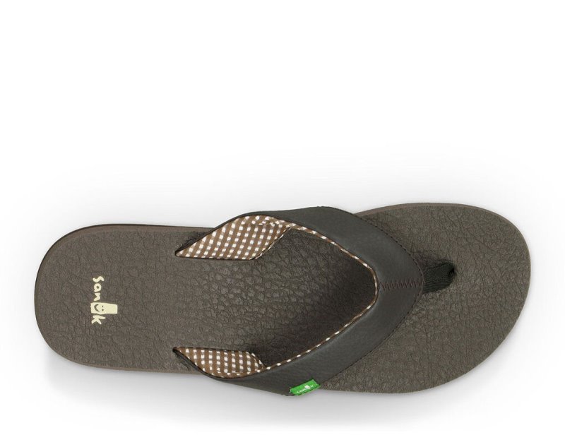 Sanuk Yoga Mat Women Flip Flops Brown,Sanuk Philippines | SA40-3340A2