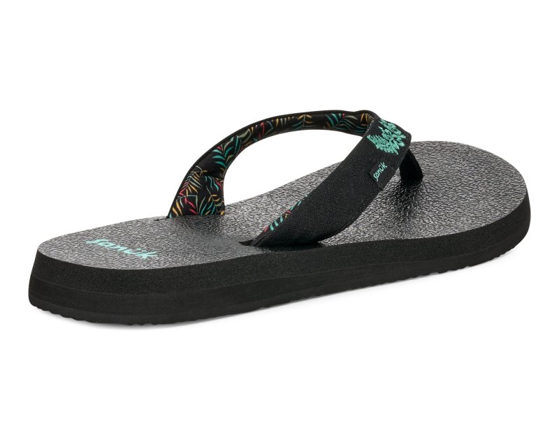 Sanuk Yoga Paradise II Women Flip Flops Black,Sanuk Philippines | JV53-8503B3