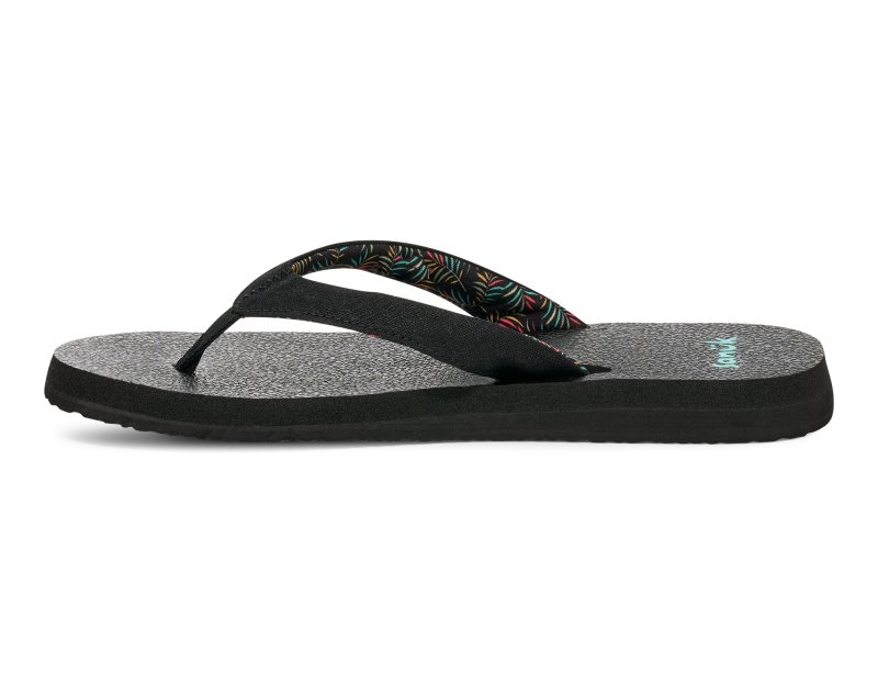 Sanuk Yoga Paradise II Women Flip Flops Black,Sanuk Philippines | JV53-8503B3