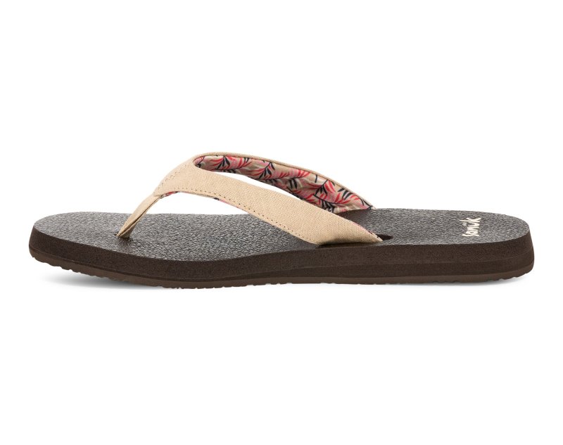 Sanuk Yoga Paradise II Women Flip Flops Cream,Sanuk Philippines | LJ93-1743D9