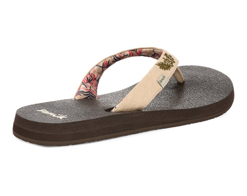 Sanuk Yoga Paradise II Women Flip Flops Cream,Sanuk Philippines | LJ93-1743D9