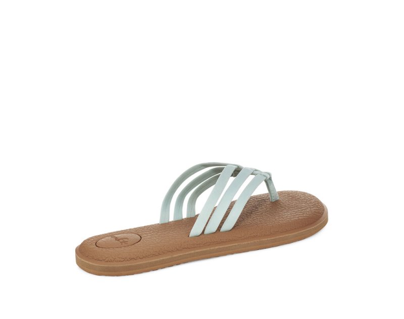 Sanuk Yoga Salty Women Sandals Brown / Light Blue,Sanuk Philippines | EK14-4324Q6