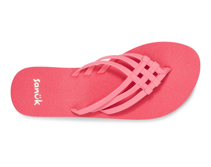 Sanuk Yoga Sandy II Women Flip Flops Pink,Sanuk Philippines | PQ26-4326H6