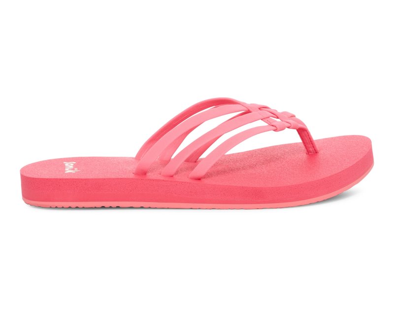 Sanuk Yoga Sandy II Women Flip Flops Pink,Sanuk Philippines | PQ26-4326H6