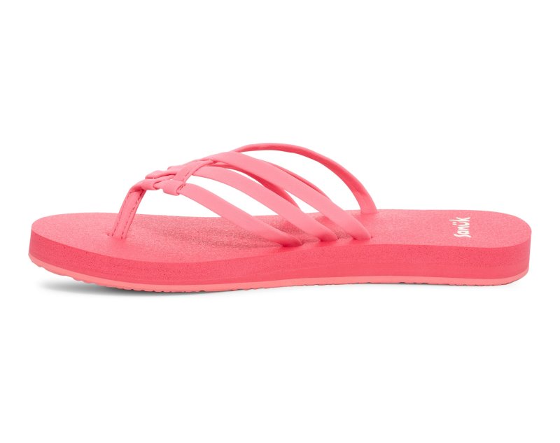 Sanuk Yoga Sandy II Women Flip Flops Pink,Sanuk Philippines | PQ26-4326H6