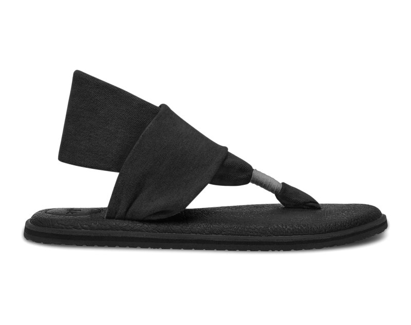 Sanuk Yoga Sling 2 Women Flip Flops Black,Sanuk Philippines | CS08-6088S8