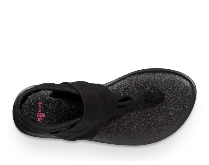 Sanuk Yoga Sling Burst Kids' Sandals Black,Sanuk Philippines | BA02-9862H5