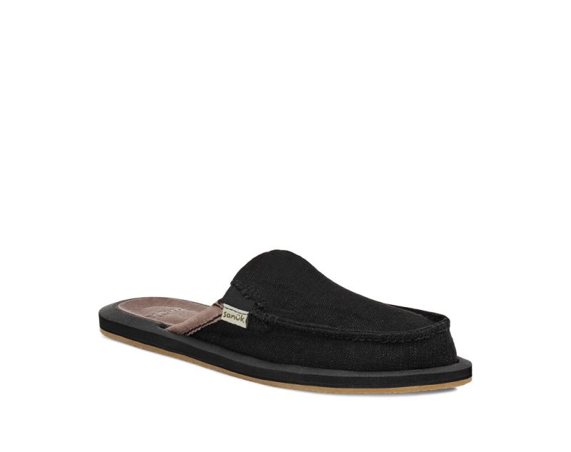 Sanuk You Got My Back Hemp Slipper Women Sidewalk Surfers Black,Sanuk Philippines | QZ03-5263X2