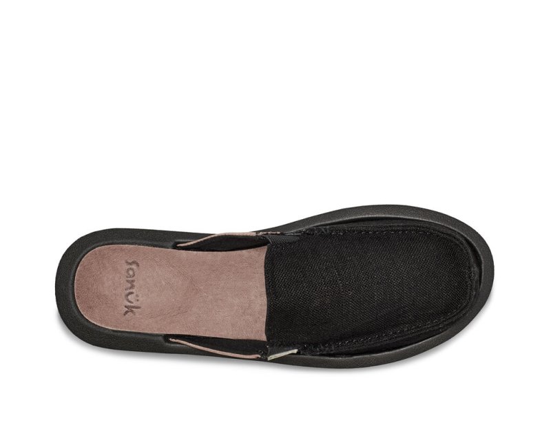 Sanuk You Got My Back Hemp Slipper Women Sidewalk Surfers Black,Sanuk Philippines | QZ03-5263X2