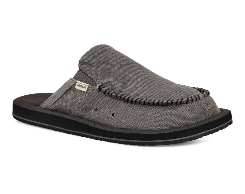 Sanuk You Got My Back ST Hemp Men Mules Dark Grey,Sanuk Philippines | IC03-2063N4