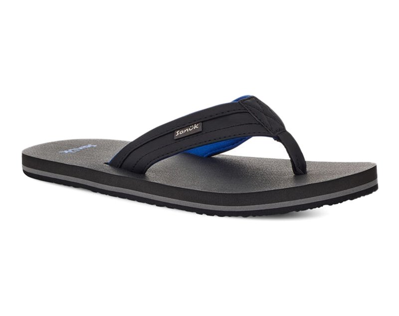 Sanuk Ziggy ST Kids' Flip Flops Black,Sanuk Philippines | UT29-4339S4