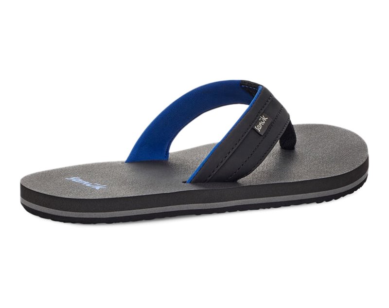 Sanuk Ziggy ST Kids' Flip Flops Black,Sanuk Philippines | UT29-4339S4