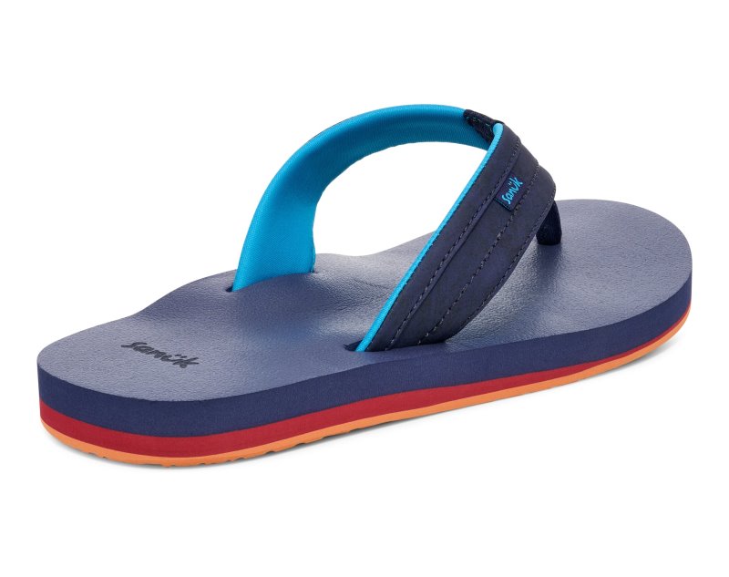 Sanuk Ziggy ST Men Flip Flops Blue,Sanuk Philippines | SE82-6432S3