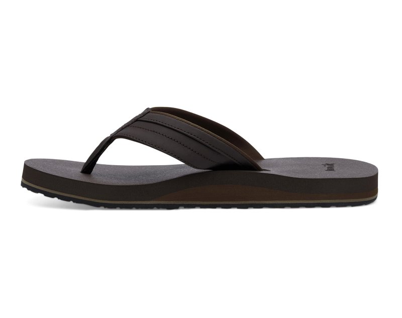 Sanuk Ziggy ST Men Flip Flops Brown,Sanuk Philippines | EY18-0038J5