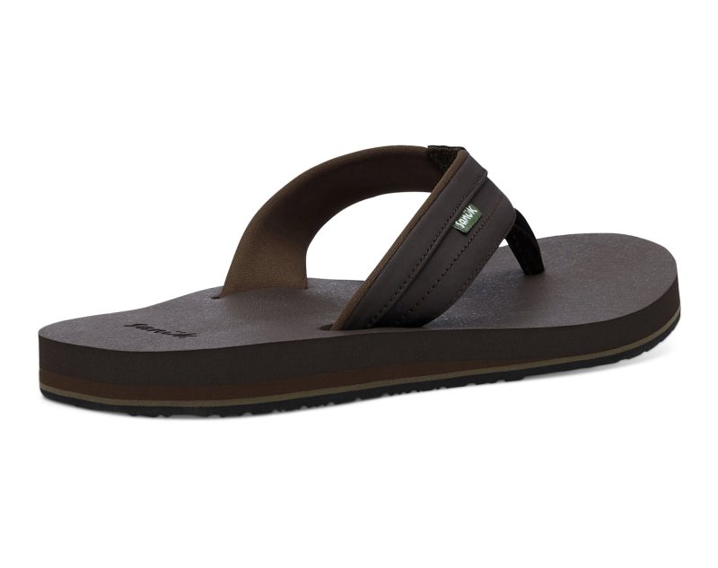 Sanuk Ziggy ST Men Flip Flops Brown,Sanuk Philippines | EY18-0038J5