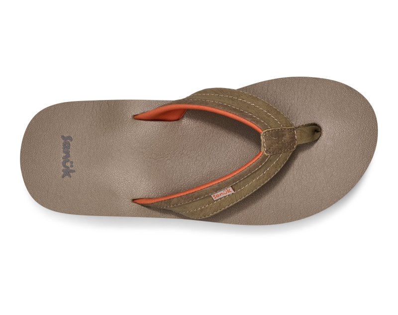 Sanuk Ziggy ST Men Flip Flops Olive,Sanuk Philippines | YC99-6019F5