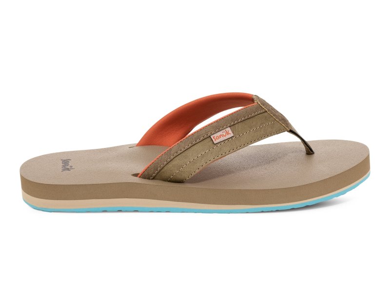 Sanuk Ziggy ST Men Flip Flops Olive,Sanuk Philippines | YC99-6019F5