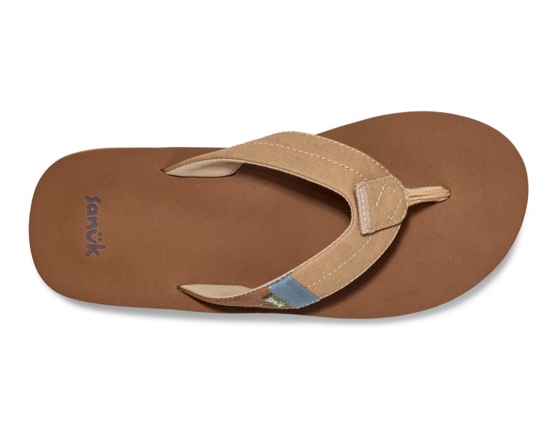 Sanuk Ziggy Switchfit Men Flip Flops Brown,Sanuk Philippines | VM90-3380R3