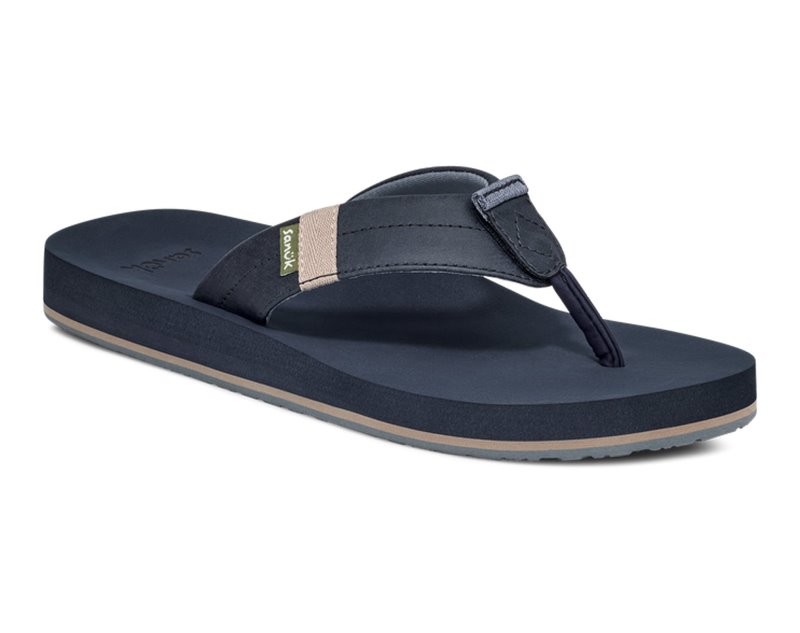 Sanuk Ziggy Switchfit Men Flip Flops Navy,Sanuk Philippines | PU66-4626X6