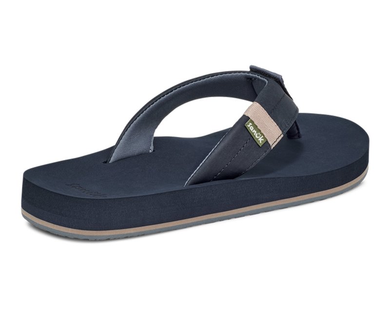 Sanuk Ziggy Switchfit Men Flip Flops Navy,Sanuk Philippines | PU66-4626X6