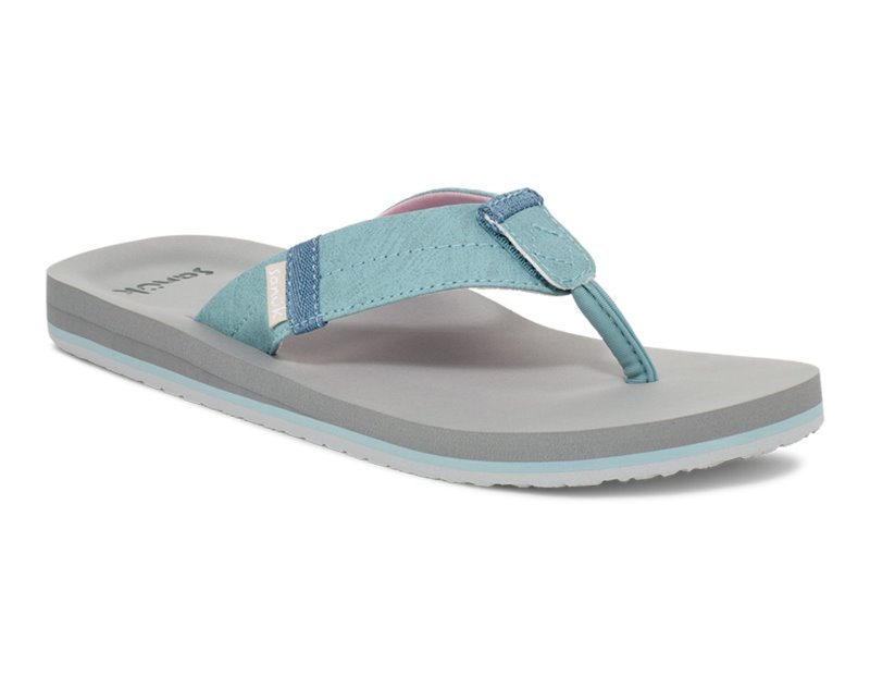 Sanuk Ziggy Switchfit Women Flip Flops Blue,Sanuk Philippines | QA40-6660Z2