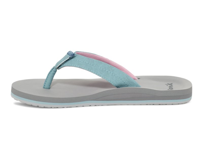 Sanuk Ziggy Switchfit Women Flip Flops Blue,Sanuk Philippines | QA40-6660Z2