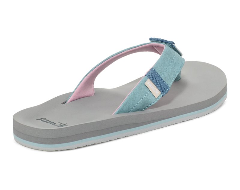 Sanuk Ziggy Switchfit Women Flip Flops Blue,Sanuk Philippines | QA40-6660Z2