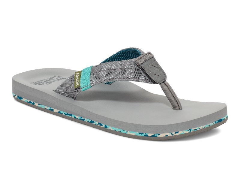 Sanuk Ziggy Switchfit X Surfrider Women Flip Flops Grey,Sanuk Philippines | JX35-2215O1