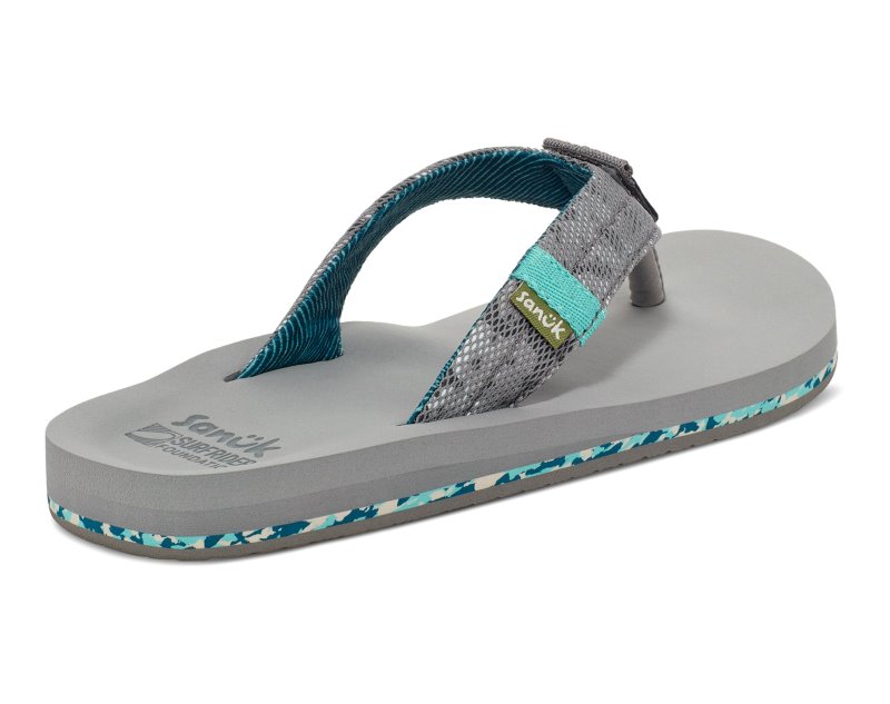 Sanuk Ziggy Switchfit X Surfrider Women Flip Flops Grey,Sanuk Philippines | JX35-2215O1