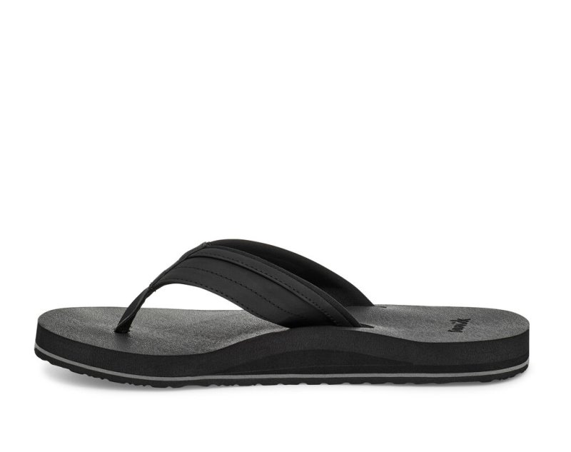 Sanuk Ziggy Water-Friendly Men Flip Flops Black,Sanuk Philippines | WU27-1407X2