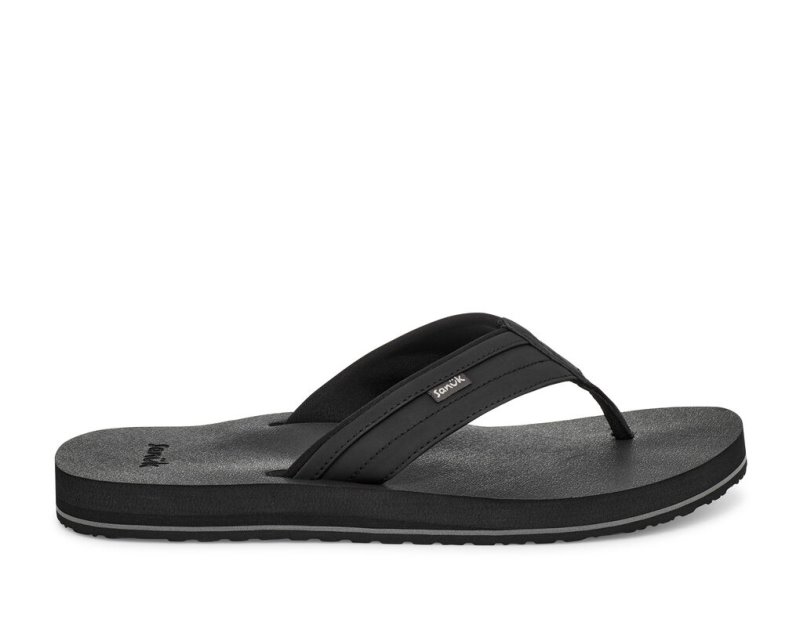 Sanuk Ziggy Water-Friendly Men Flip Flops Black,Sanuk Philippines | WU27-1407X2