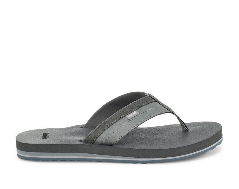 Sanuk Ziggy Water-Friendly Men Flip Flops Grey,Sanuk Philippines | ZX05-0325A6